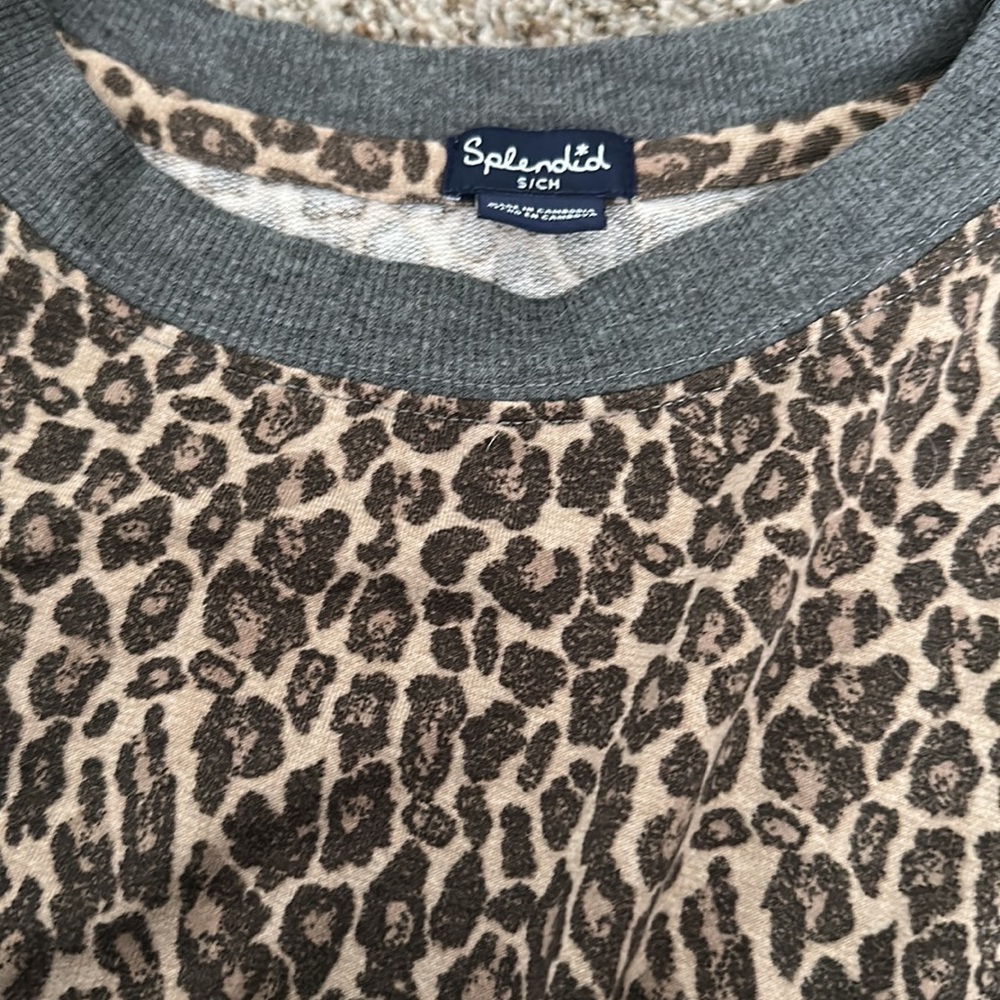 Splendid Leopard Print Pj Set Size S - image 2